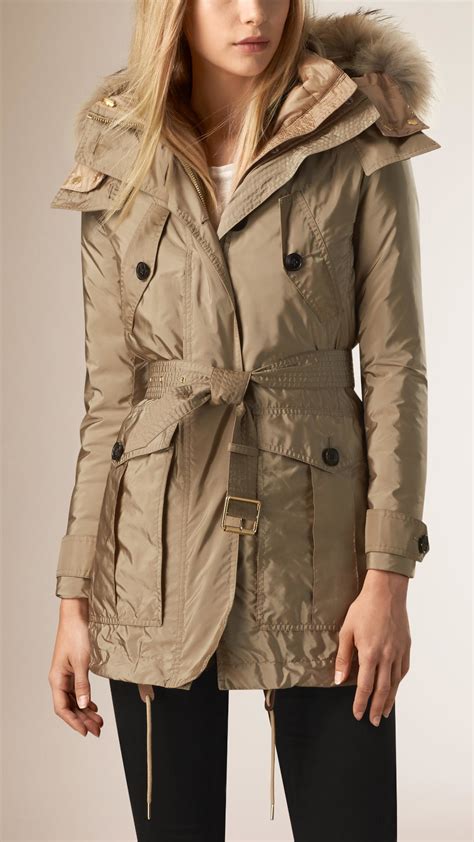 burberry down-filled cashmere hooded parka|burberry ladies car coats.